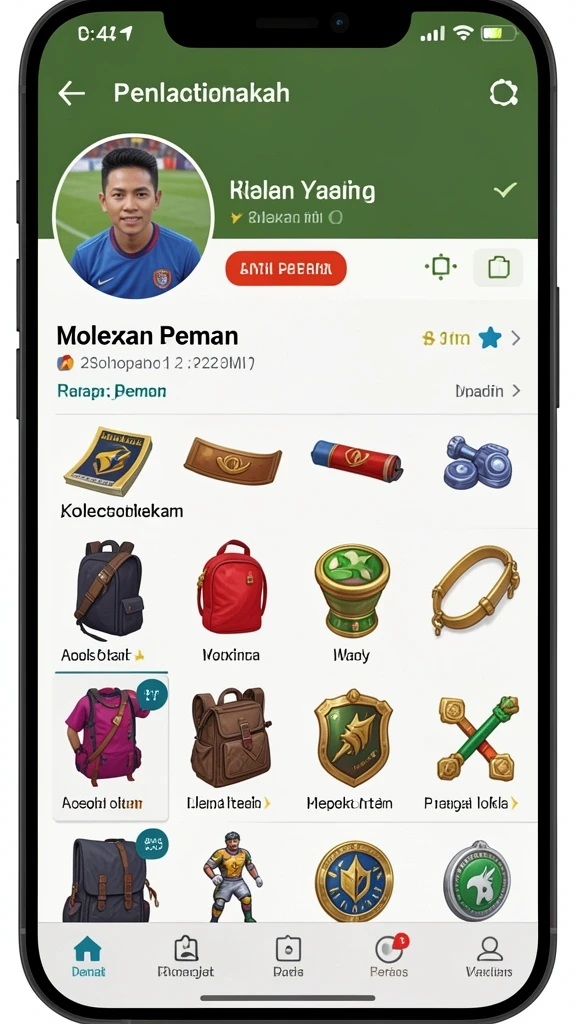 Tampilan utama aplikasi yang memukau.