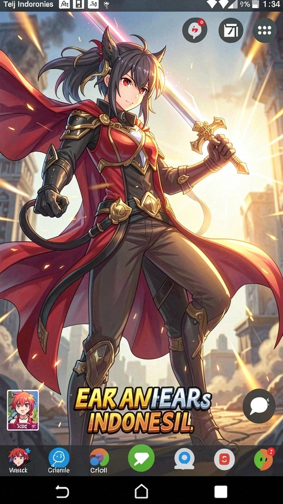 Menampilkan grafis menakjubkan dari dunia game.