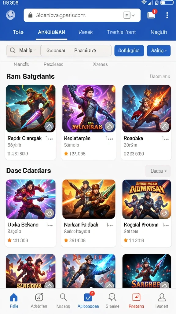 Tampilan menu utama yang intuitif dan mudah dipahami.