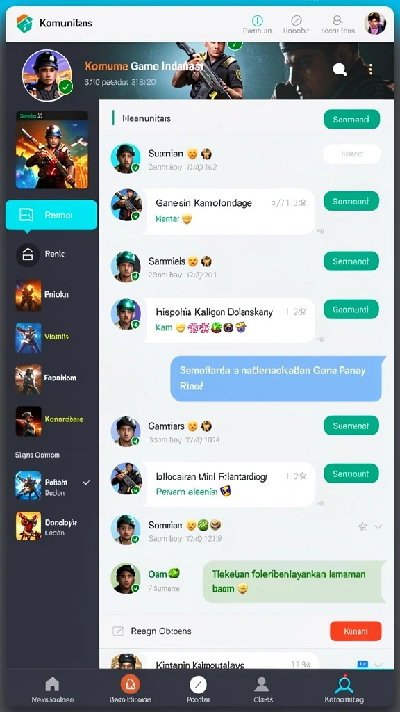 Tampilan antarmuka yang simpel dan menarik.