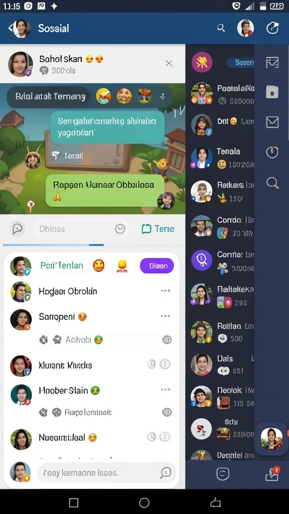 Fitur multiplayer yang memungkinkan bermain dengan teman.