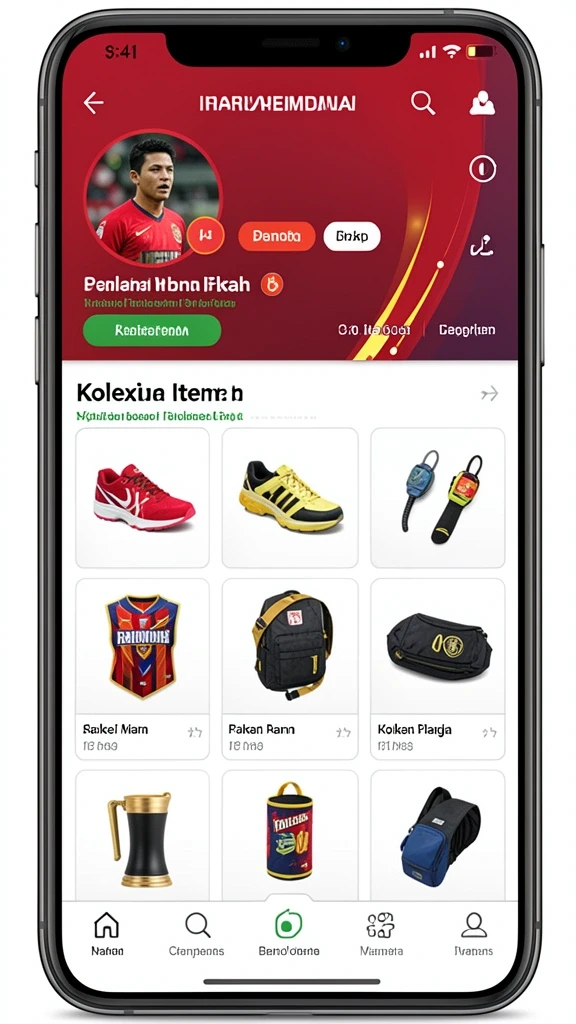 Tampilan antarmuka yang menarik dan modern.