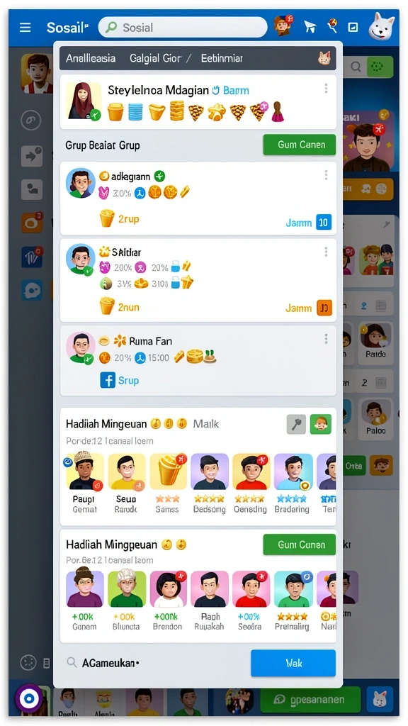 Berbagai pilihan permainan yang mengasyikkan.
