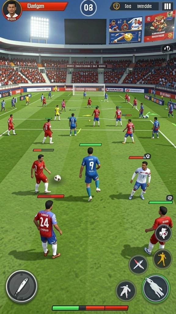 Lingkungan permainan yang detail dan realistis.
