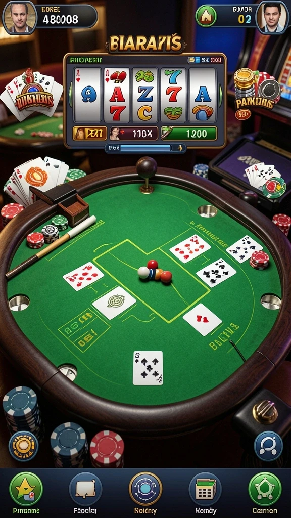 Screenshot menunjukkan antarmuka permainan yang menawan.