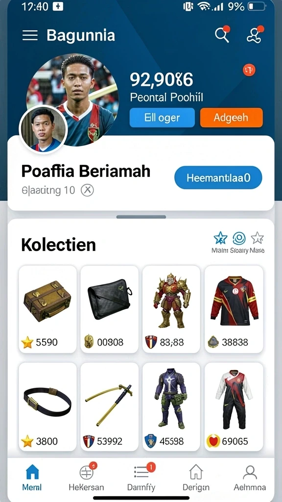 Beragam karakter dengan desain unik dan menarik.