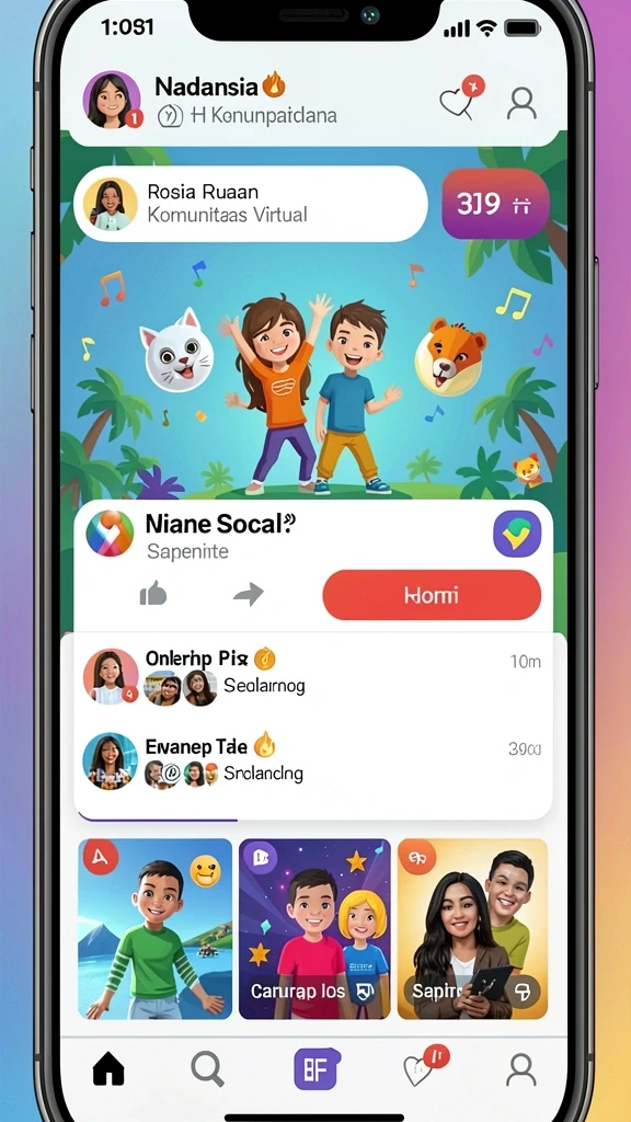 Beragam permainan seru menanti untuk dimainkan.