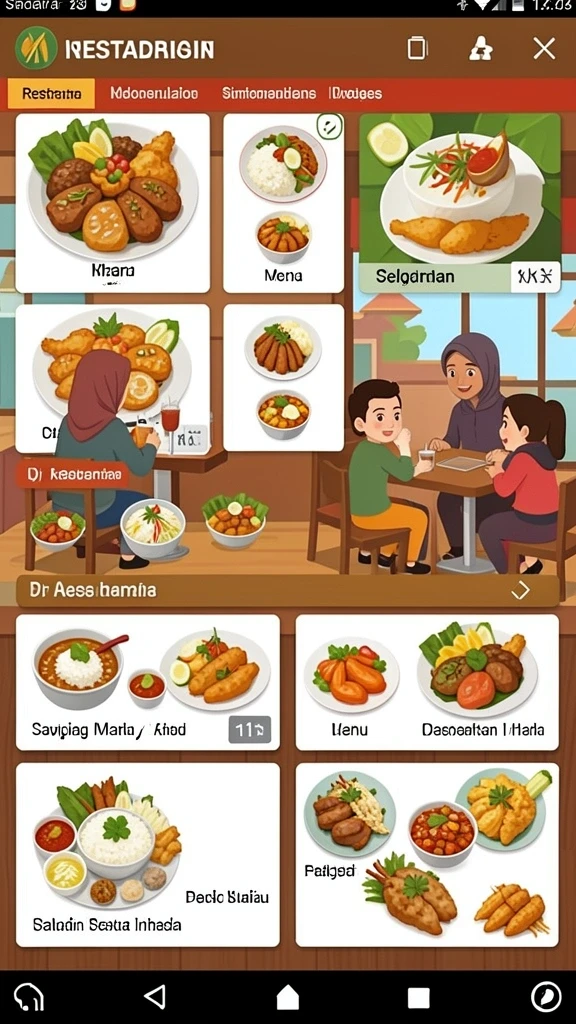 Tampilan antarmuka yang bersih dan modern.