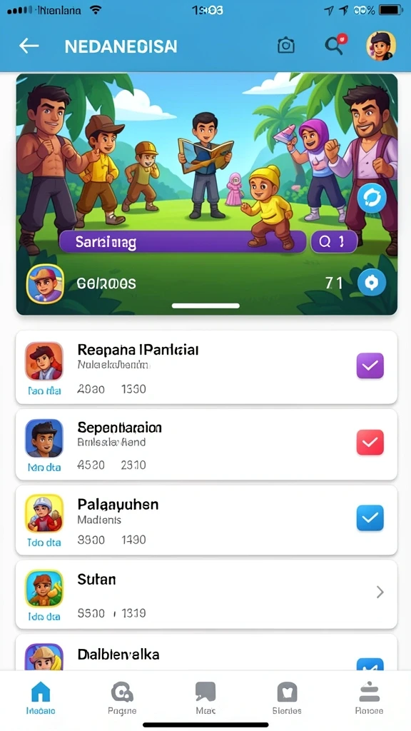 Beragam pilihan permainan menarik.
