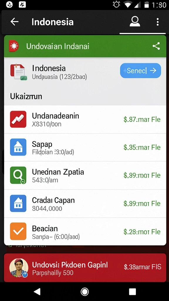 Tampilan antarmuka yang user-friendly.