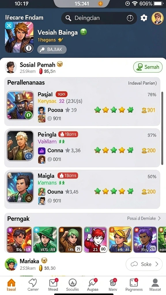 Fitur bonus harian untuk meningkatkan pengalaman bermain.