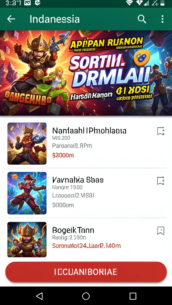 Menu utama JKTPLUS yang interaktif dan mudah digunakan.
