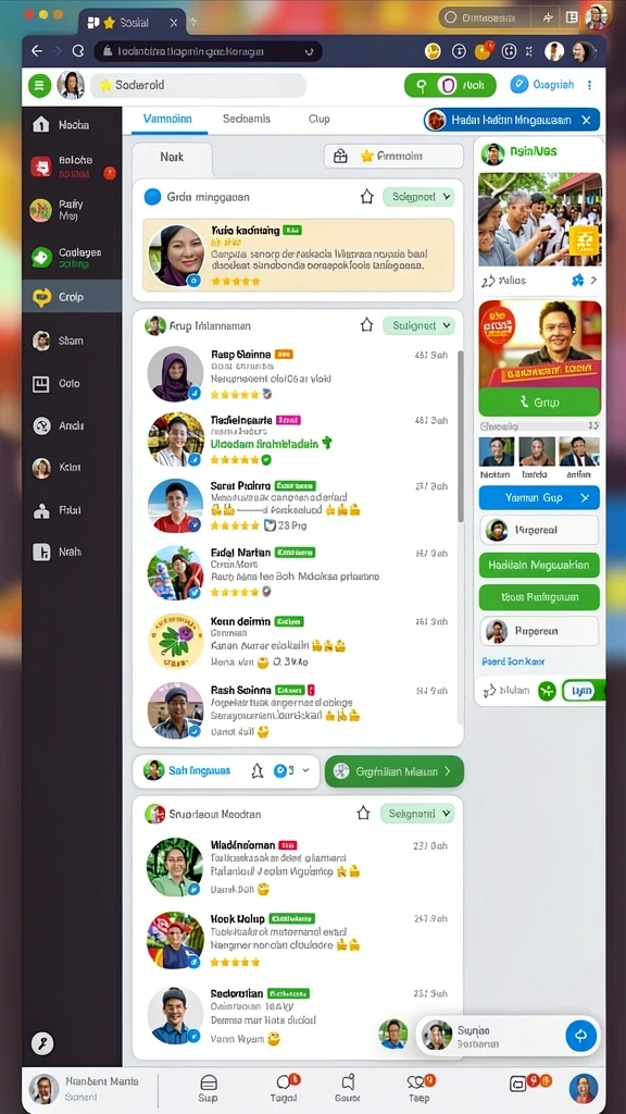Tampilan antarmuka yang modern dan atraktif.