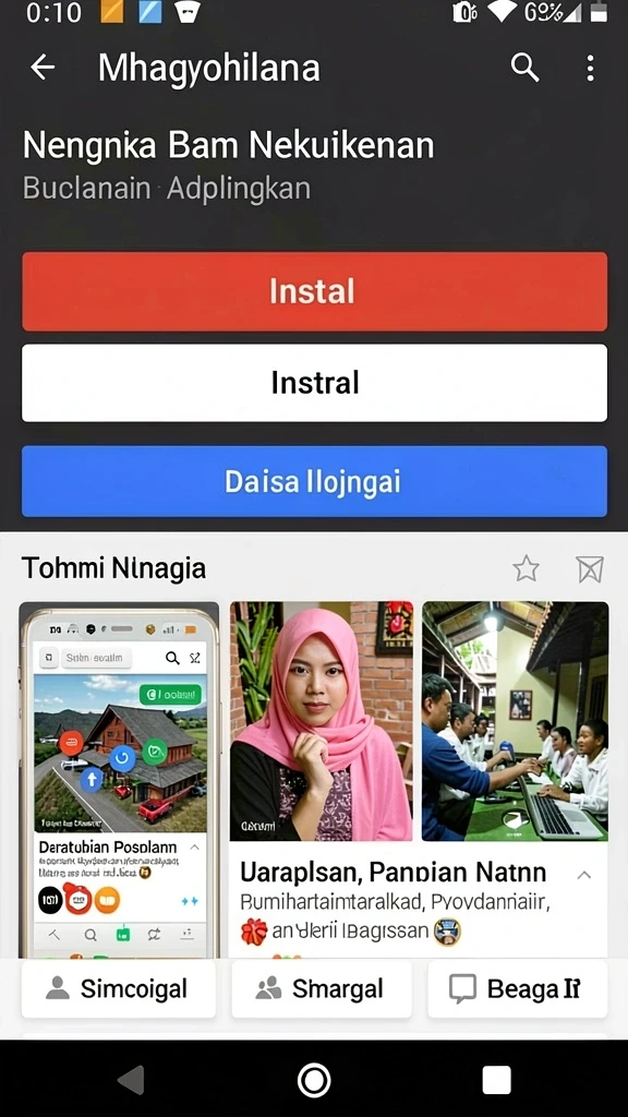 Tampilan antarmuka yang sederhana dan menarik.