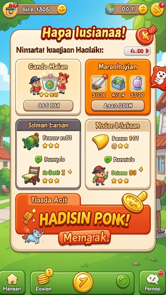 Sistem bonus harian yang menguntungkan pemain.