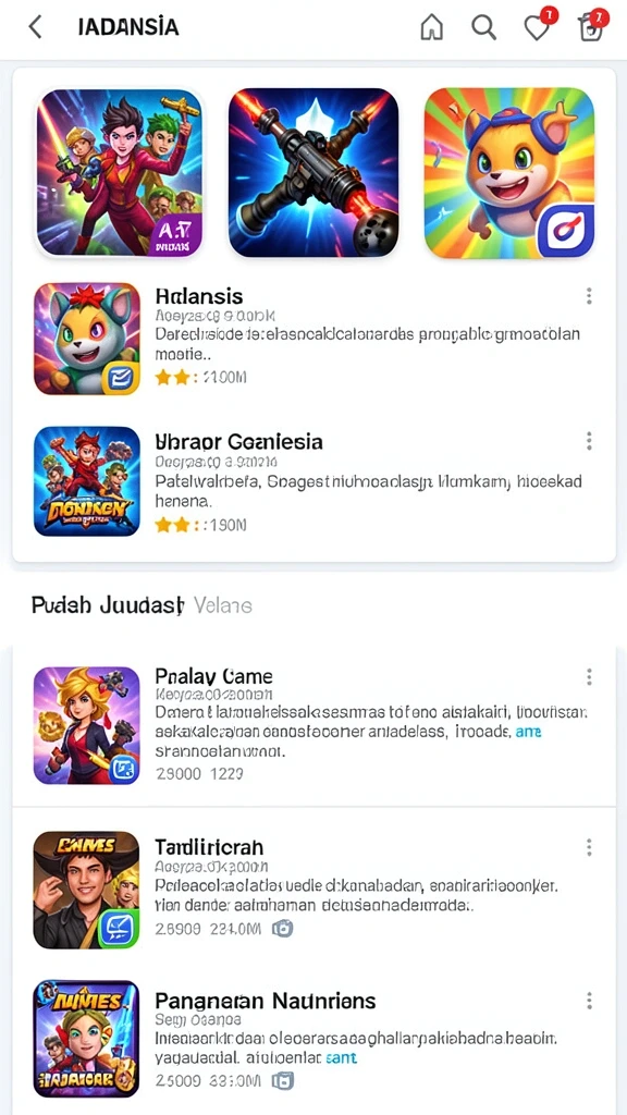 Beragam pilihan permainan untuk semua jenis pemain.