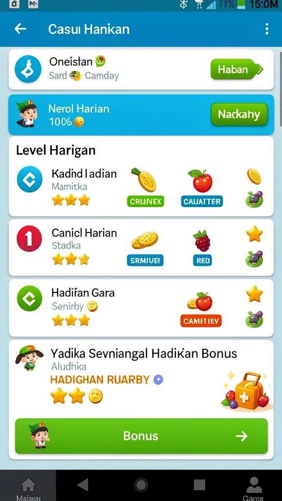 Berbagai karakter menarik untuk dipilih dan dimainkan.
