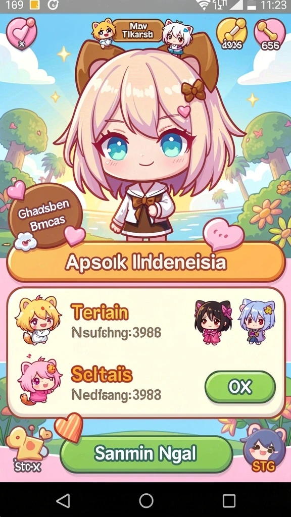 Tampilan home screen aplikasi POROS77 yang menarik.