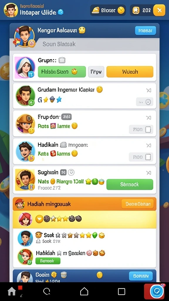 Level yang penuh tantangan dan seru.