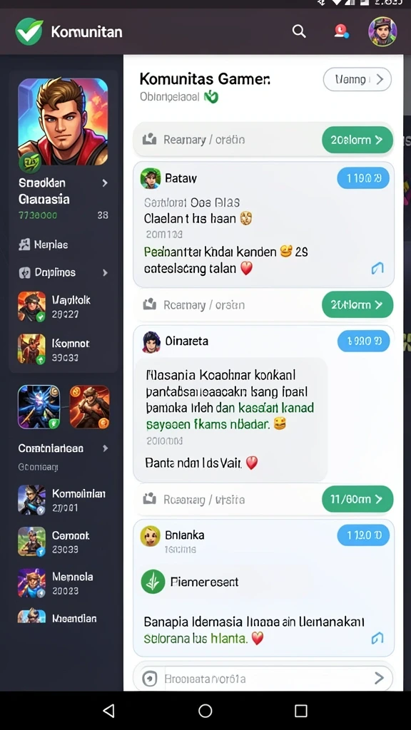 Tampilan antarmuka aplikasi yang user-friendly.