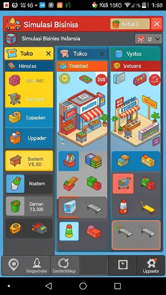 Screenshot menunjukkan salah satu mini-game yang seru.