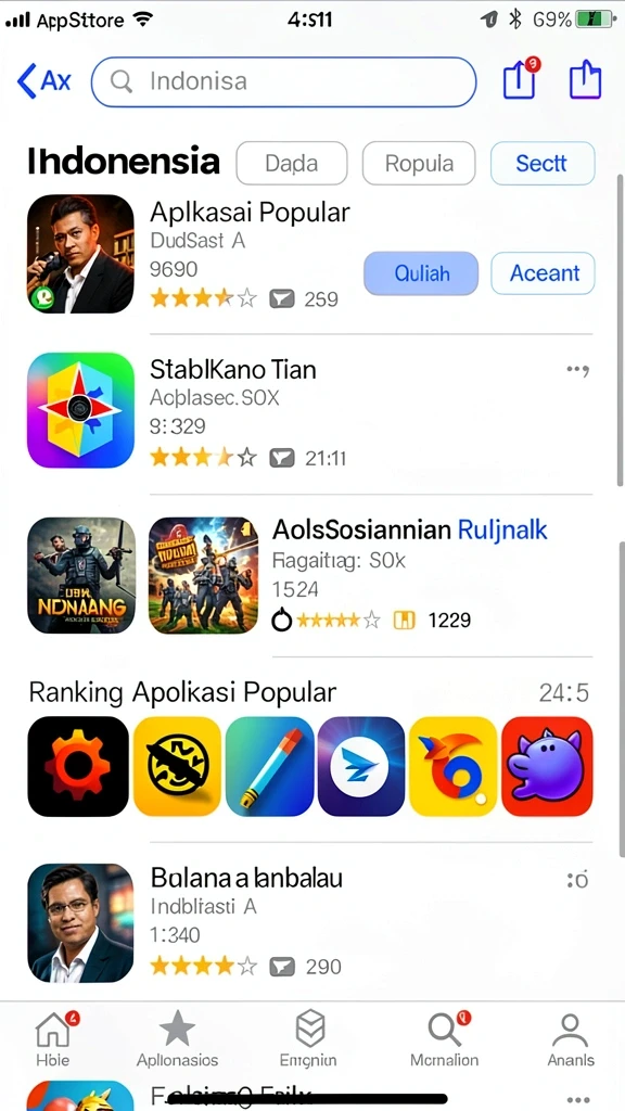 Tampilan awal aplikasi yang menarik dan intuitif.