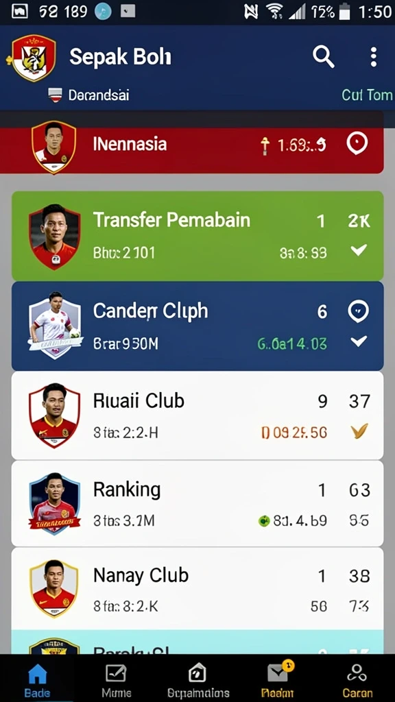 Halaman utama aplikasi SINARTOGEL yang informatif.