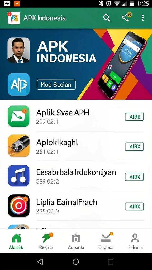 Tampilan antarmuka yang menarik dan modern.