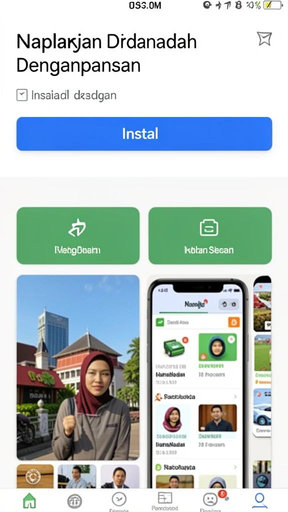 Menu pilihan karakter yang beragam dan menarik.